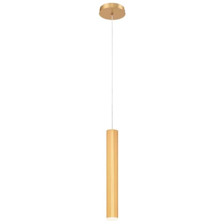 Eurofase Davenport Contemporary LED Pendant, 1-Light, 255 Lumens, Gold/Gold 35704-041